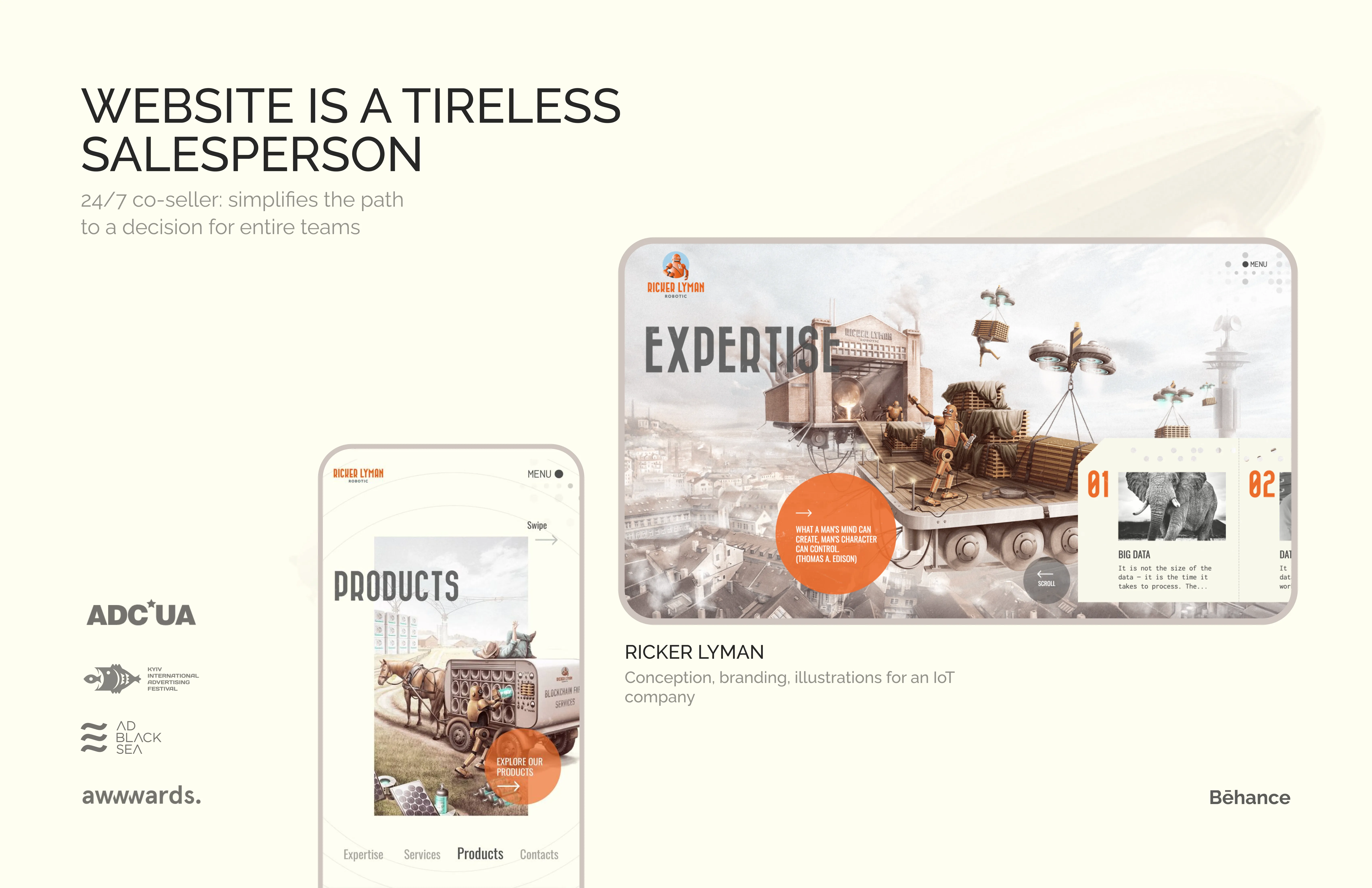 website is a tireless salesperson